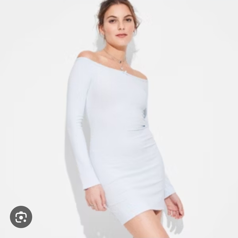 Wild Fable Light Blue Long Sleeve Dress